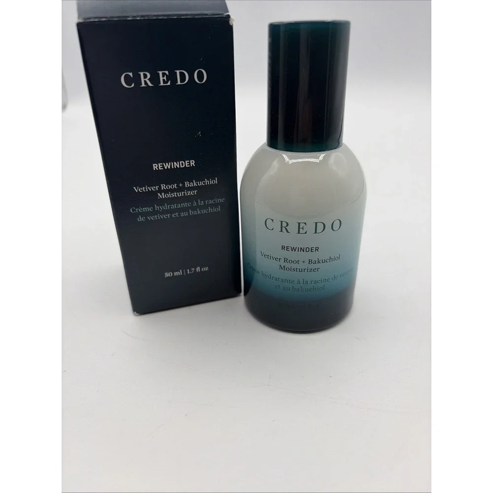 CREDO Rewinder Vetiver Root + Bakuchiol Moisturizer 1.7 fl oz NIB Firming NEW